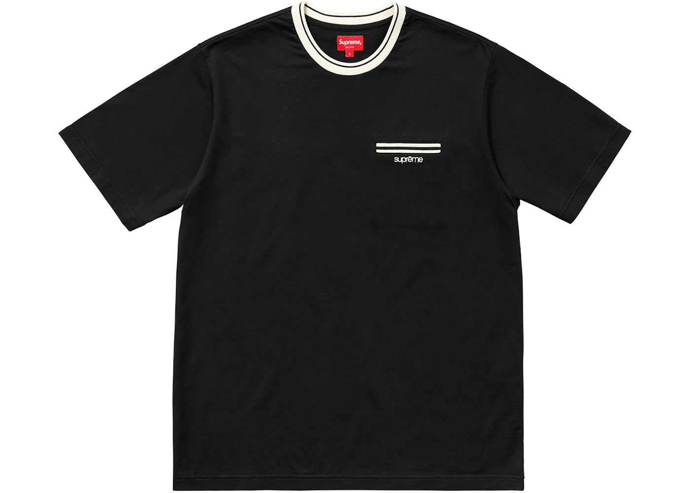 Supreme Ribbed Pocket Tee Black