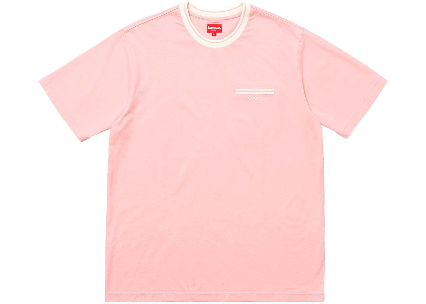 Supreme Ribbed Pocket Tee Pink