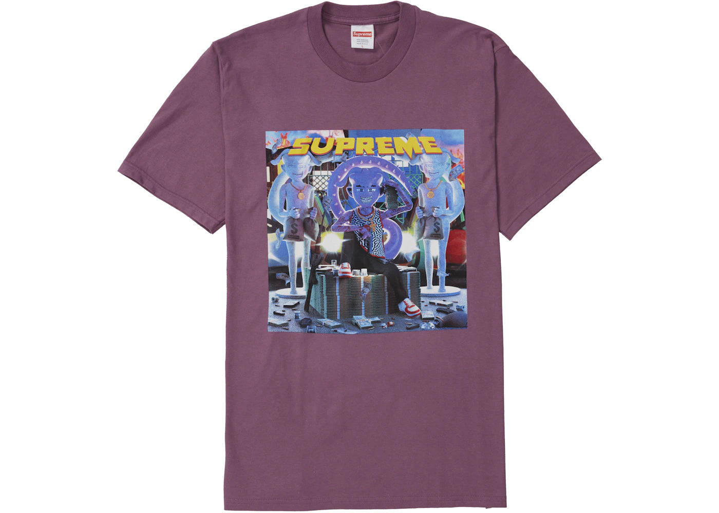 Supreme Richest Tee Plum