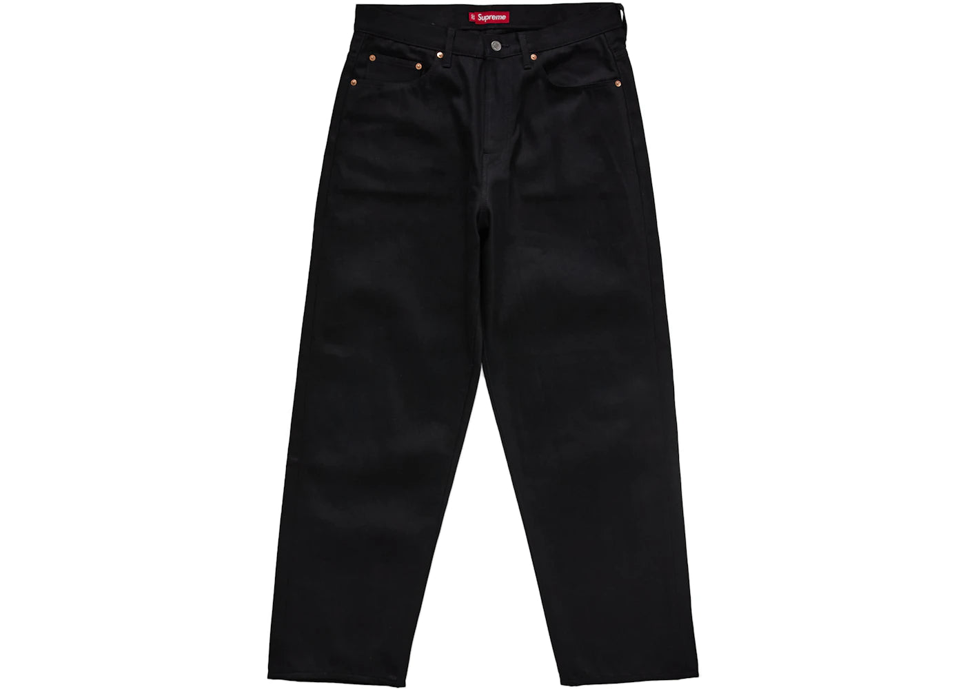 Supreme Rigid Baggy Black Selvedge Jean Rigid Black