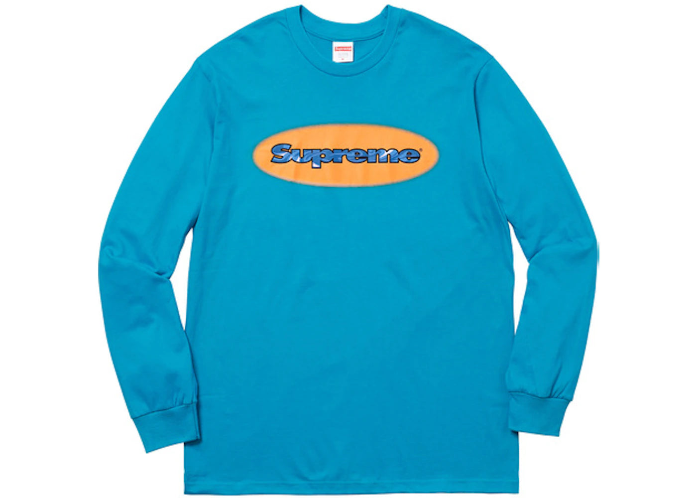 Supreme Ripple LS Tee Blue