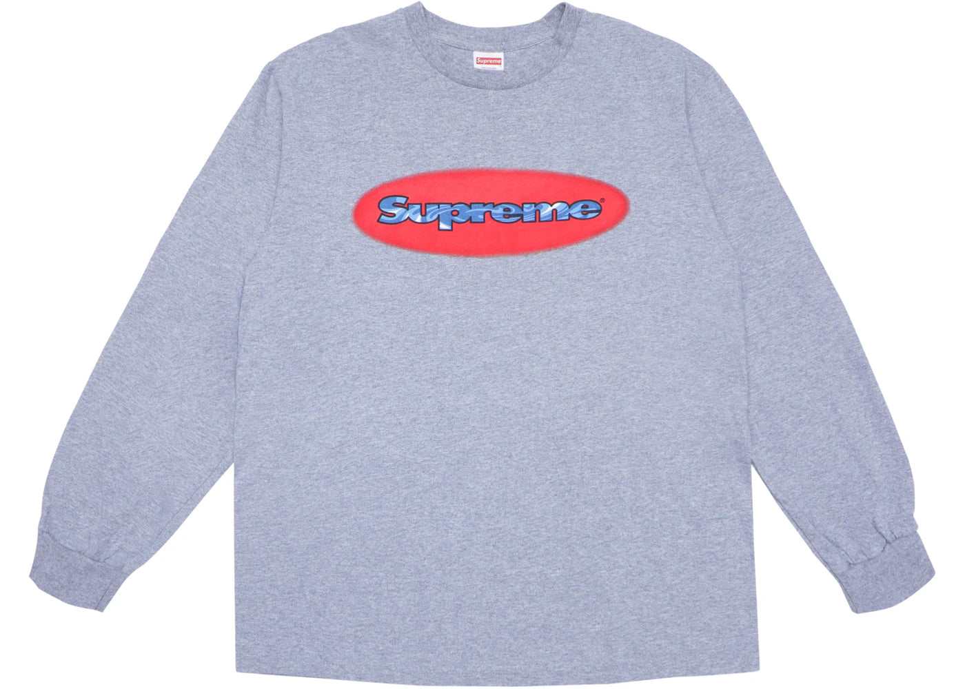 Supreme Ripple LS Tee Heather Grey
