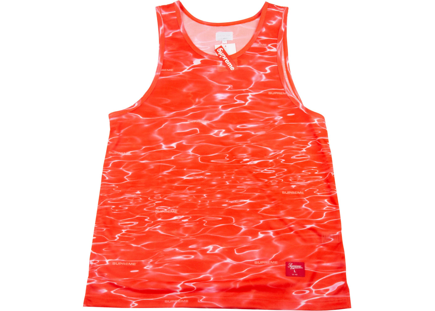 Supreme Ripple Tank Top Red