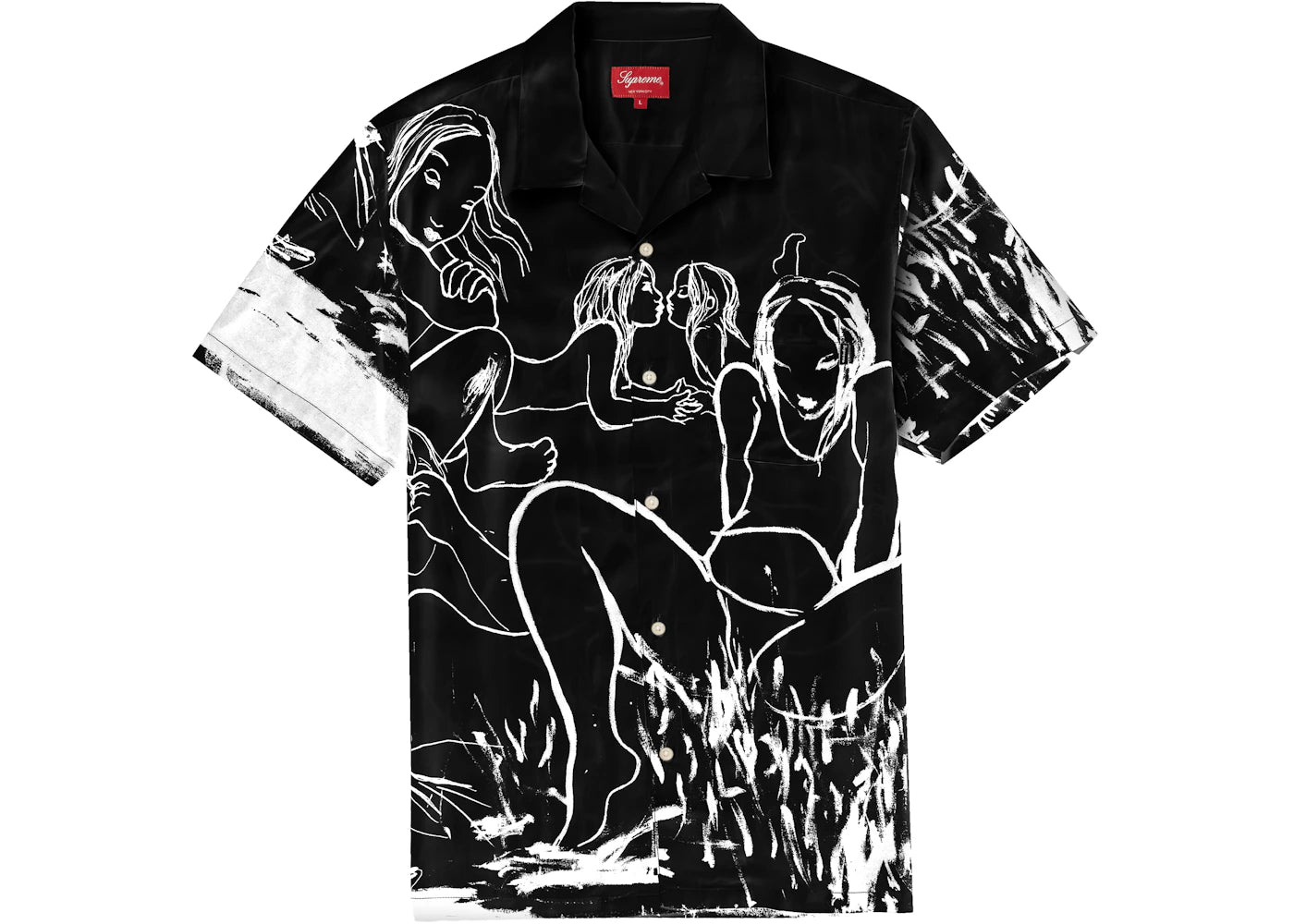 Supreme Rita Ackermann Rayon S/S Shirt Black