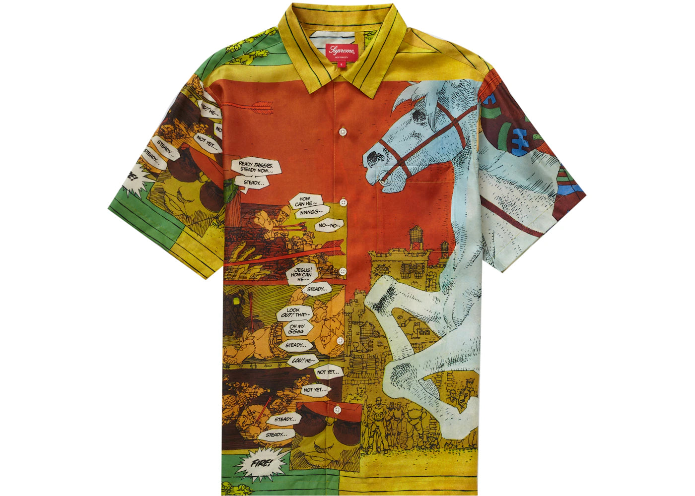 Supreme Ronin Silk S/S Shirt Gold