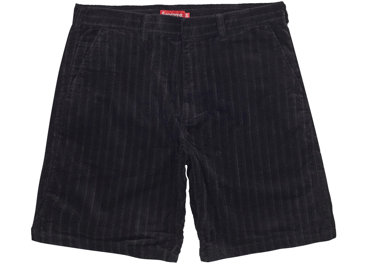 Supreme Rope Step Supreme Rope Corduroy Work Short Black – Side Kicks