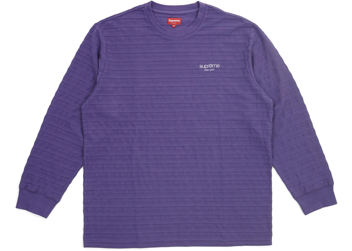 Supreme Rope Stripe L/S Top Purple