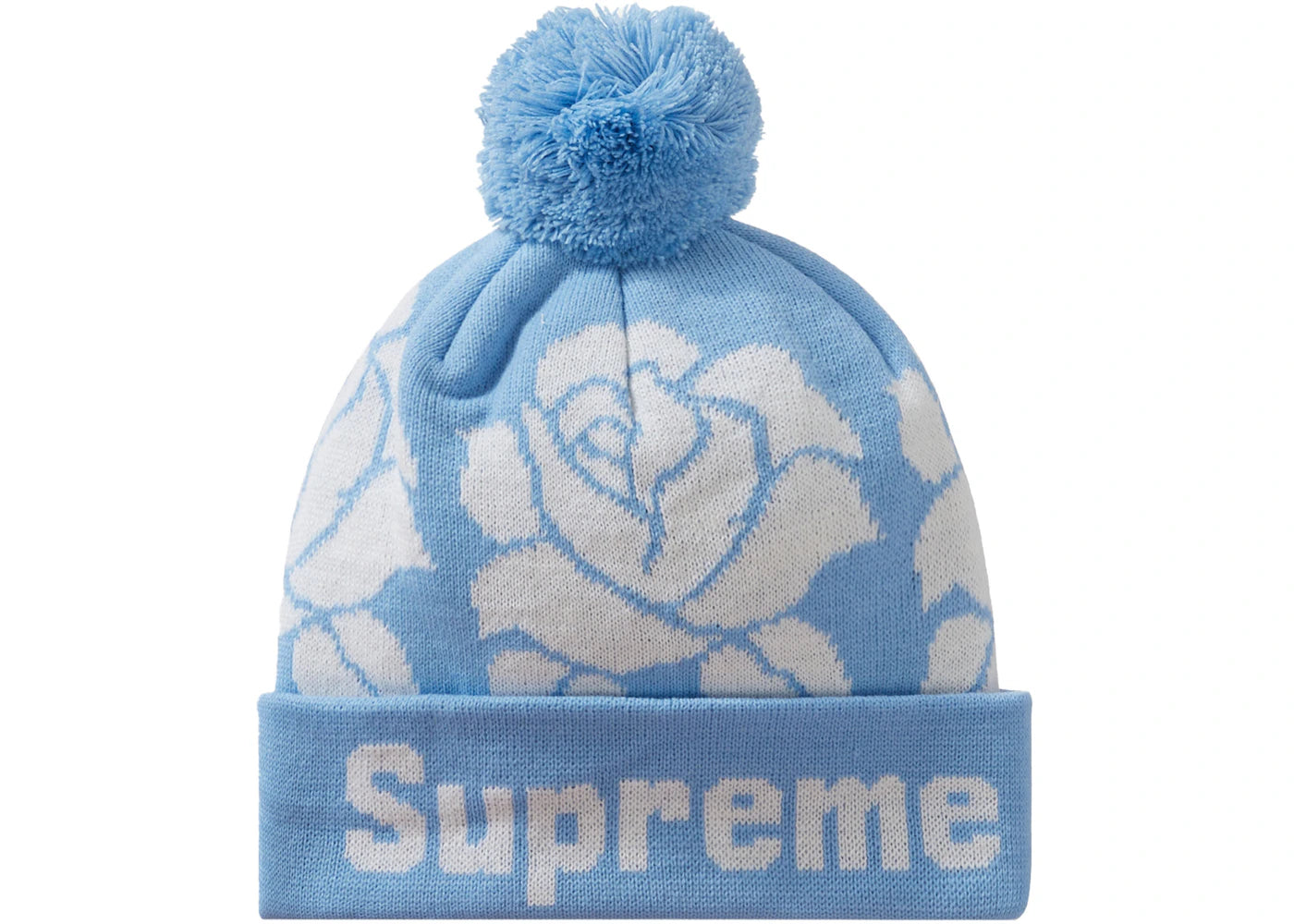 Supreme Rose Beanie Light Blue