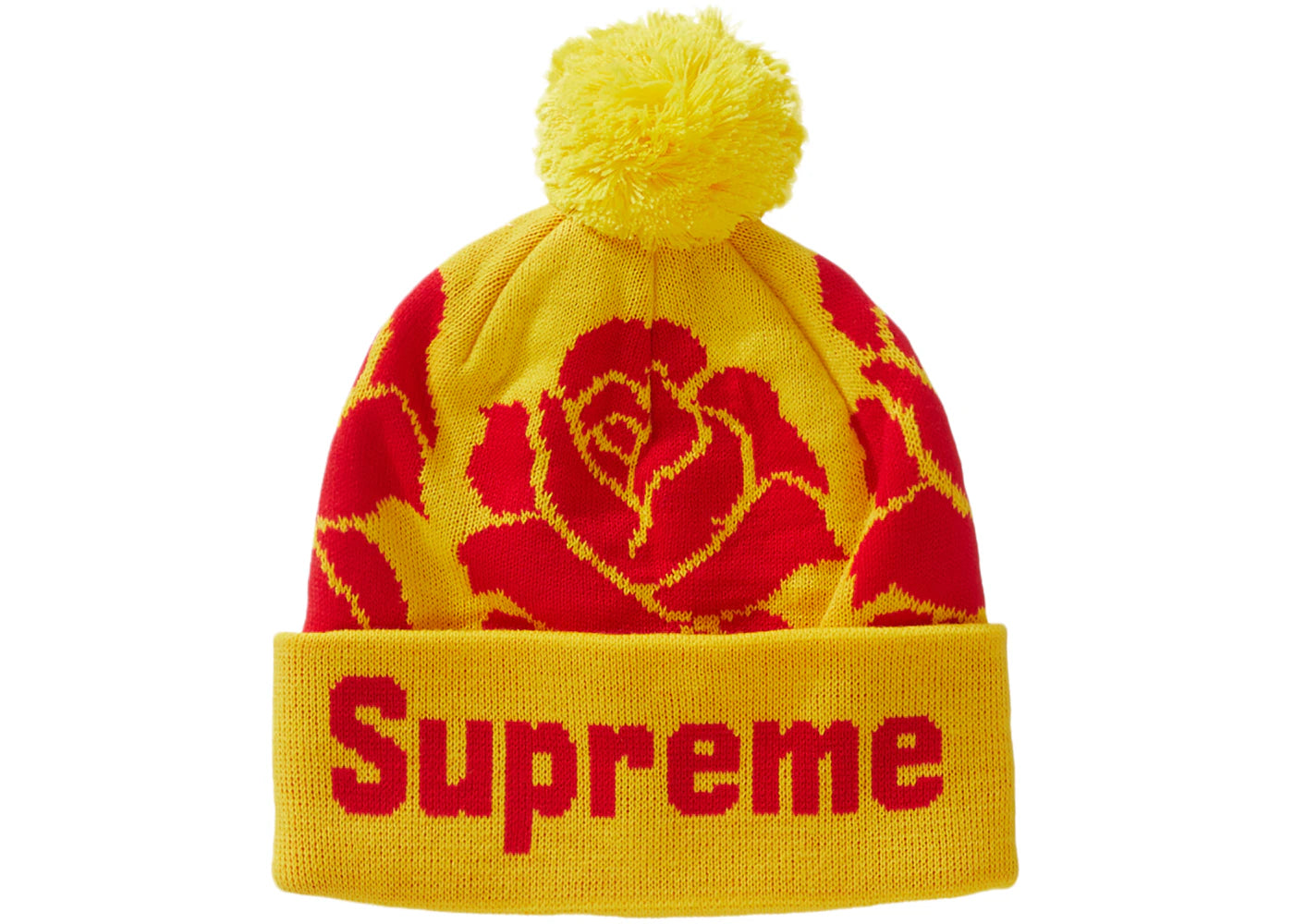 Supreme Rose Beanie Yellow