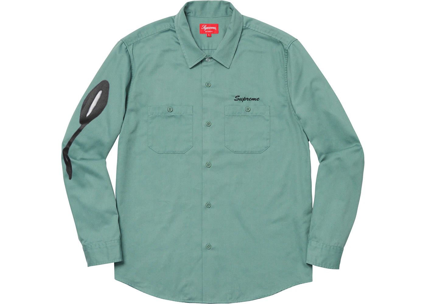 Supreme Rose LS Work Shirt Dusty Green