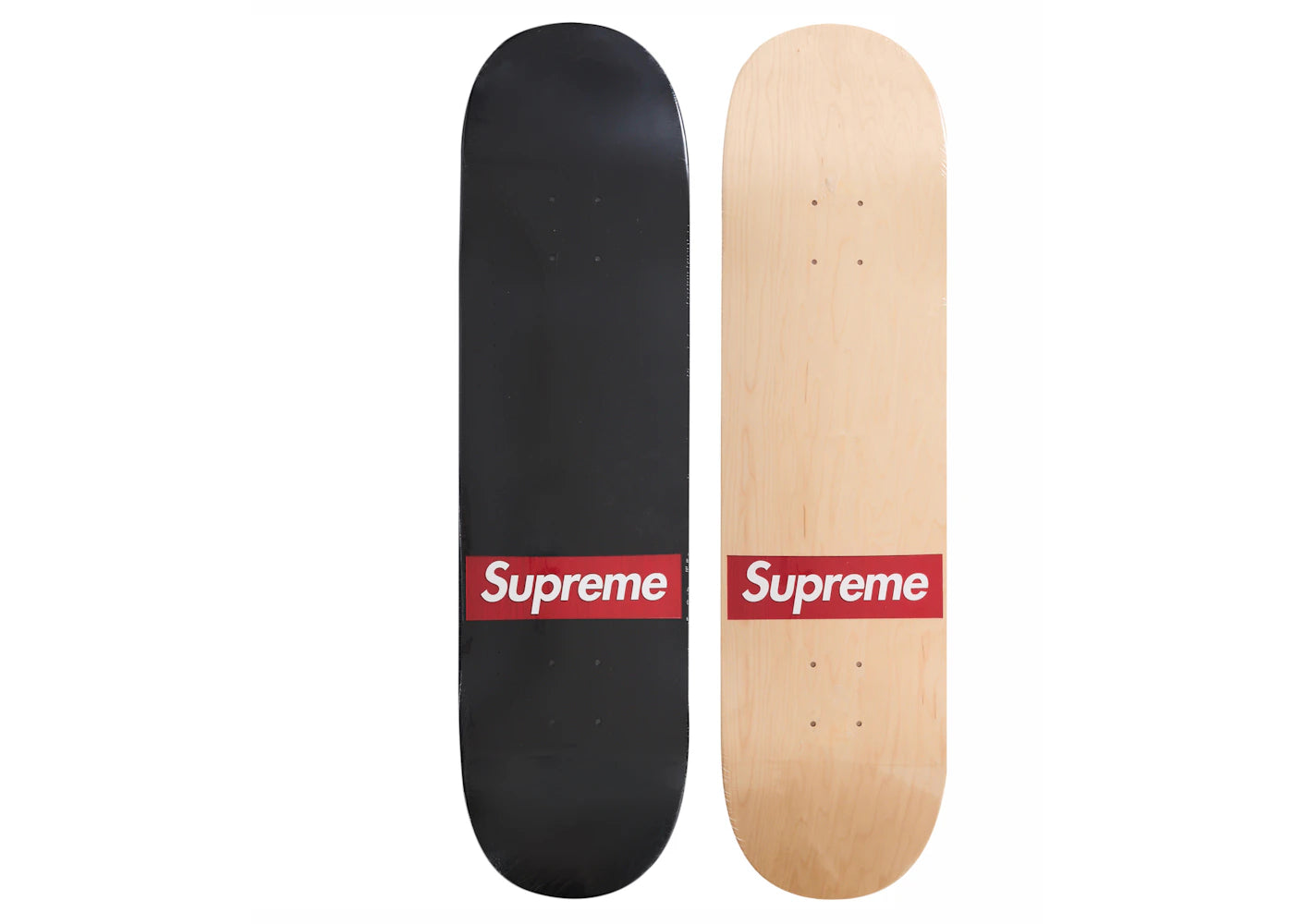 Supreme Routed Box Logo Skateboard Deck Set Multicolor