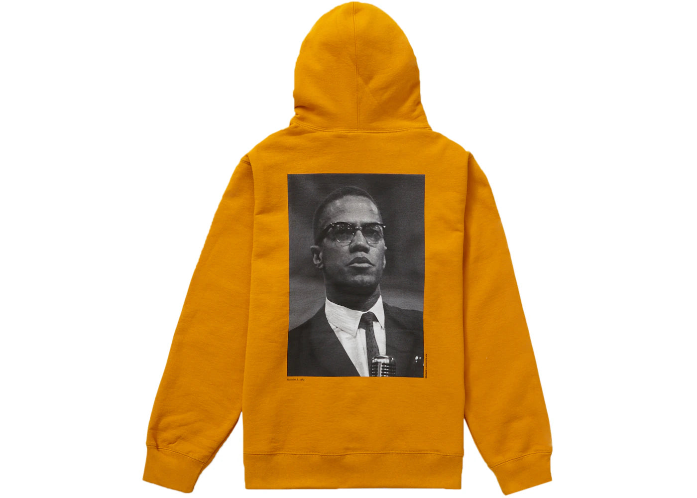 Supreme Roy DeCarava Malcolm X Hooded Sweatshirt Gold