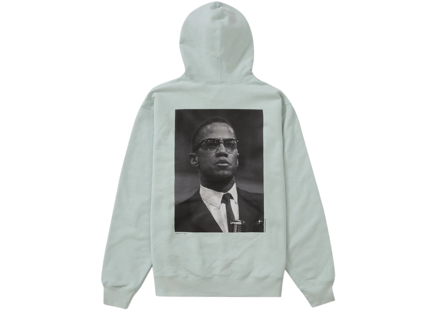 Supreme Roy DeCarava Malcolm X Hooded Sweatshirt Pale Mint