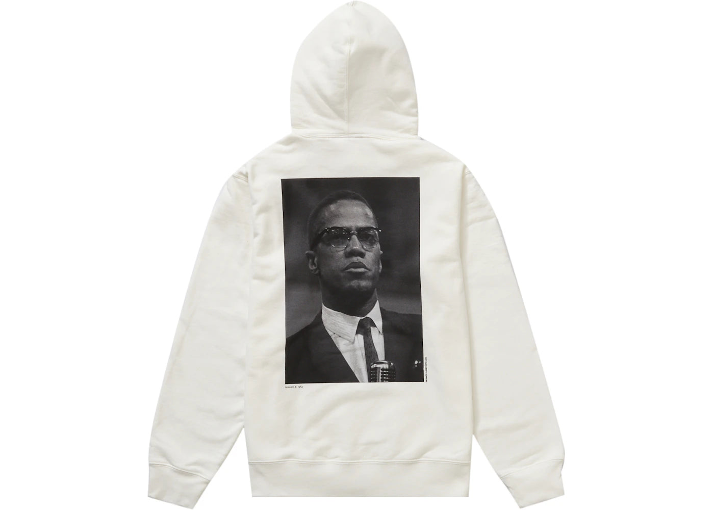 Supreme Roy DeCarava Malcolm X Hooded Sweatshirt White