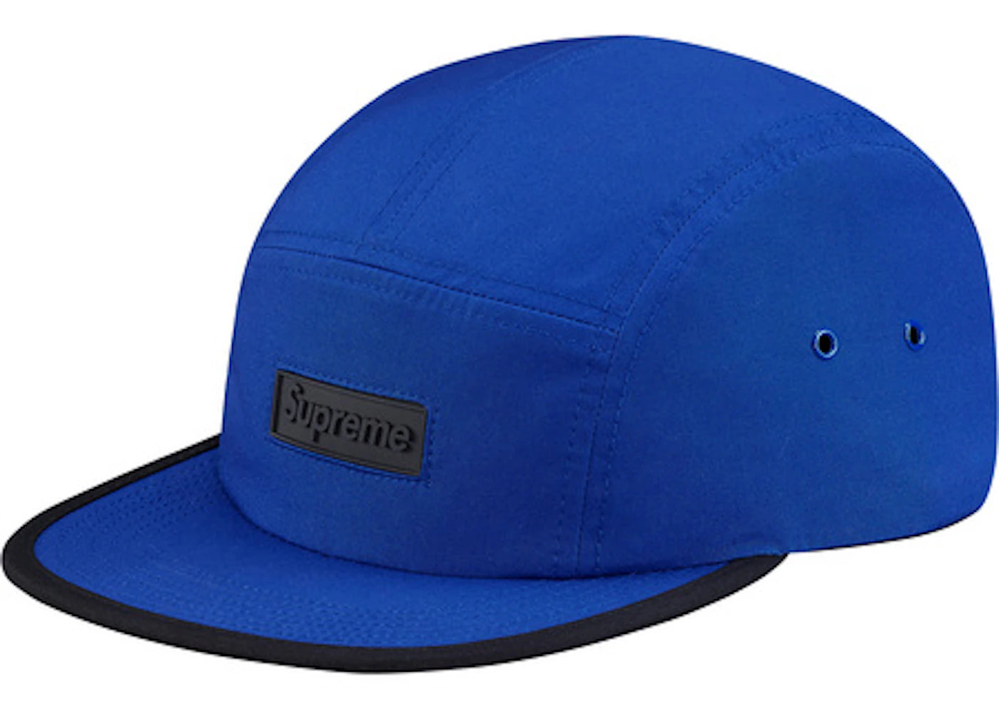 Supreme Rubber Logo Camp Cap Royal