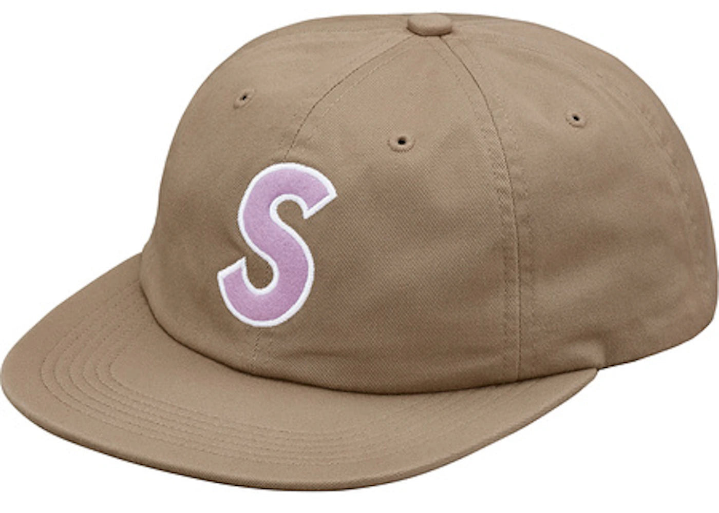 Supreme S Logo Felt 6-Panel Tan