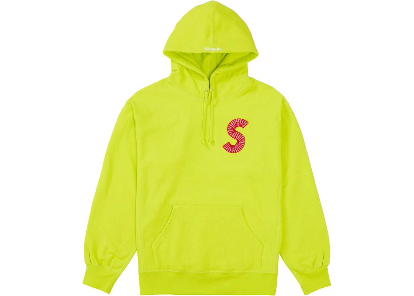 Supreme S Logo Hooded Sweatshirt (FW20) Acid Green