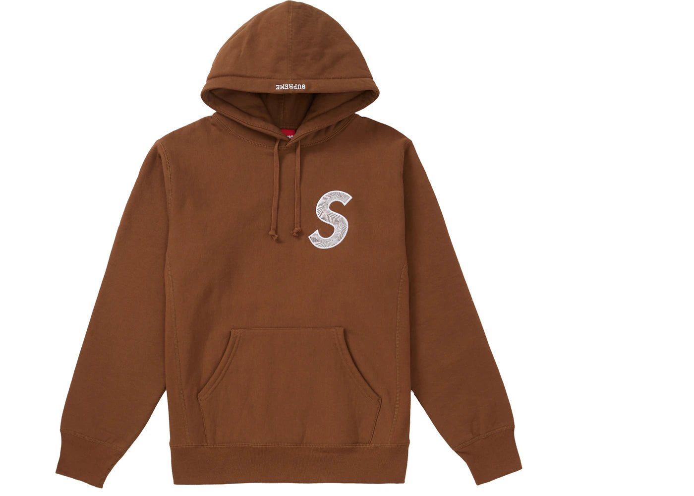 Supreme S Logo Hooded Sweatshirt (FW18) Brown