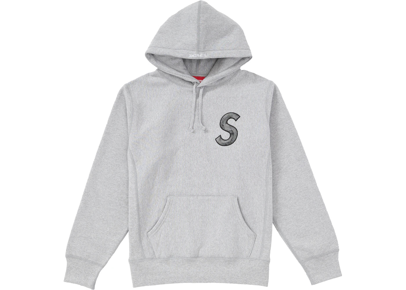 Supreme S Logo Hooded Sweatshirt (FW18) Heather Grey