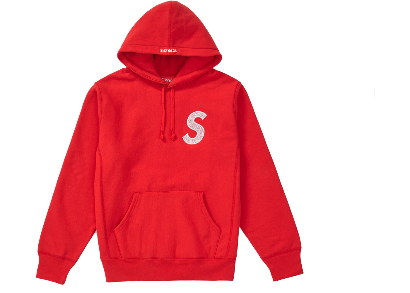 Supreme S Logo Hooded Sweatshirt (FW18) Red