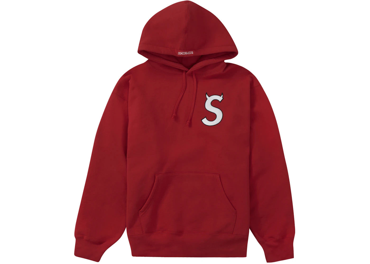 Supreme S Logo Hooded Sweatshirt (FW22) Red