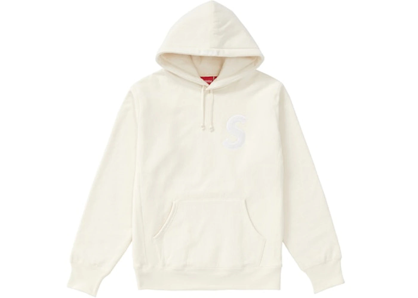 Supreme S Logo Hooded Sweatshirt Off White