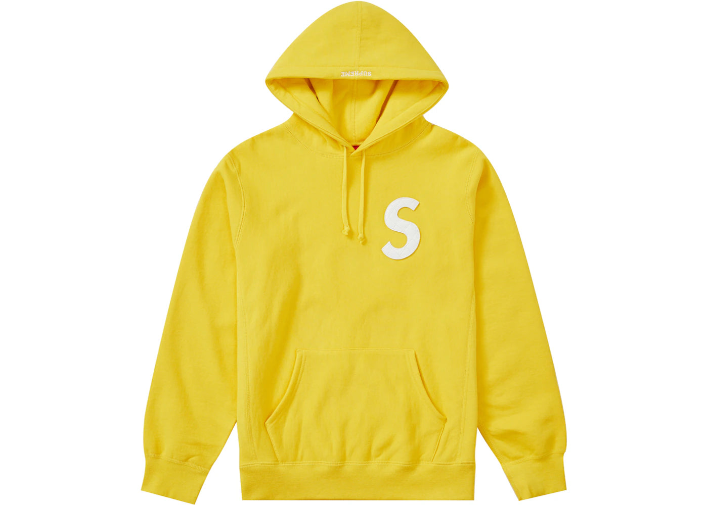 Supreme S Logo Hooded Sweatshirt (SS20) Yellow