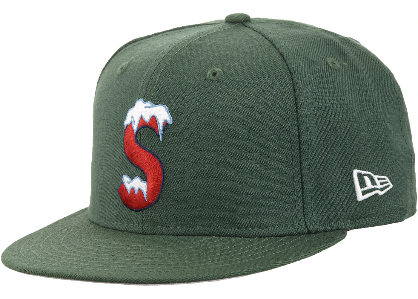 Supreme S Logo New Era Bright Olive