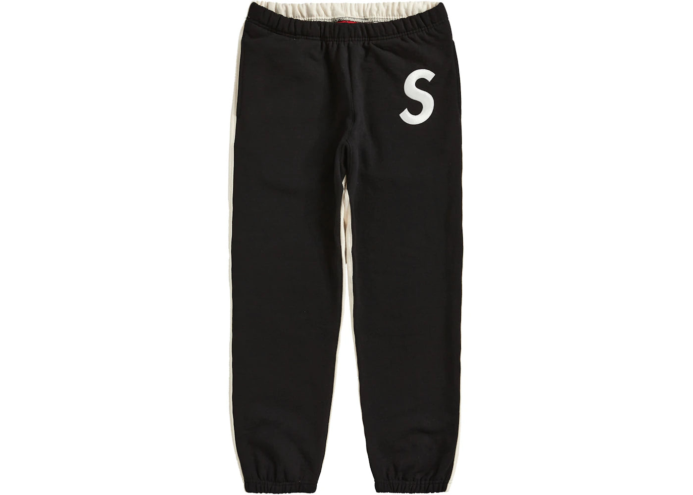 Supreme S Logo Split Sweatpant Black