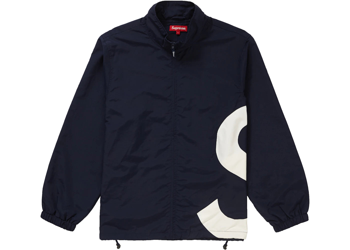 Supreme S Logo Track Jacket Navy