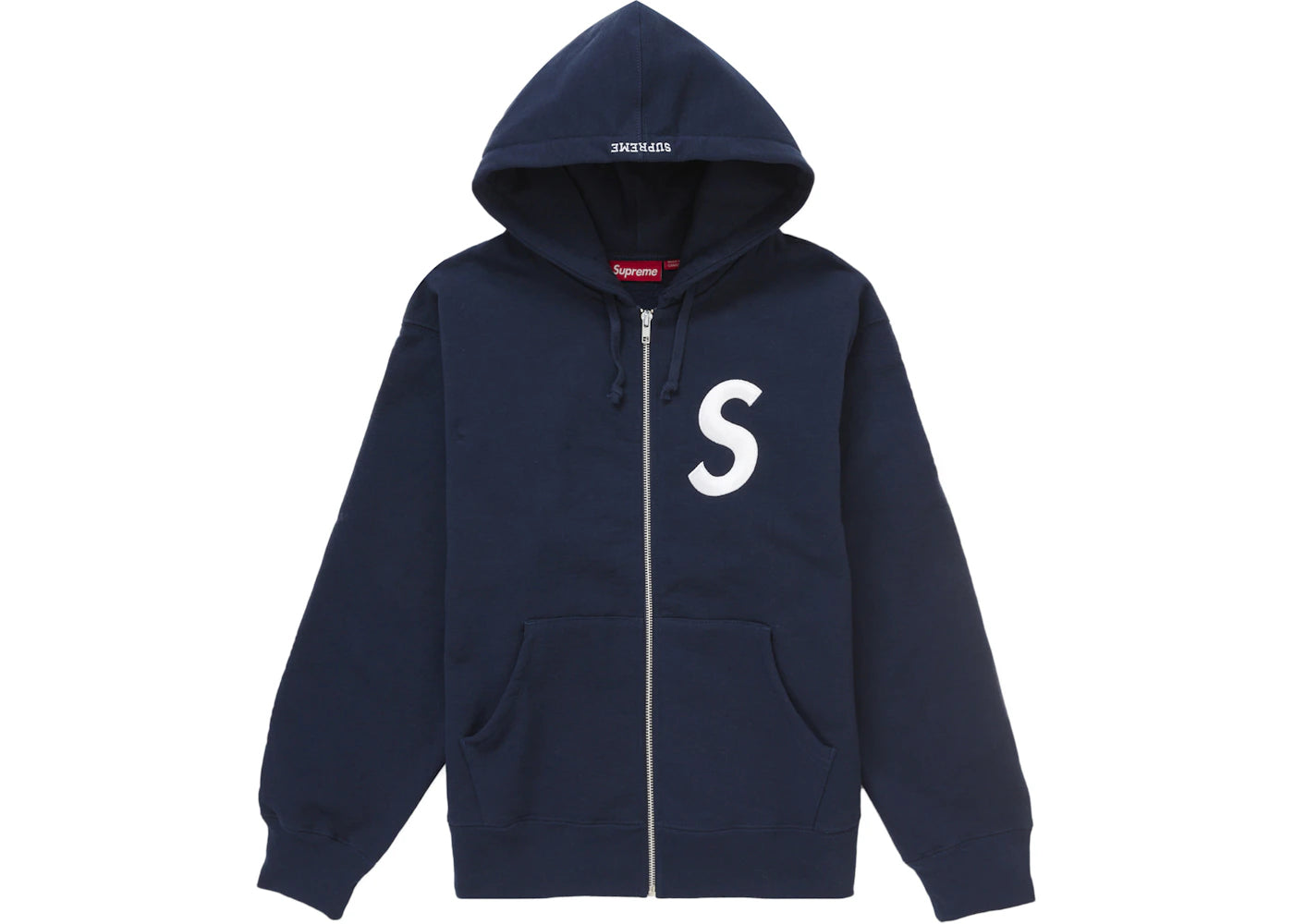 Supreme S Logo Zip Up Hooded Sweatshirt (FW24) Navy