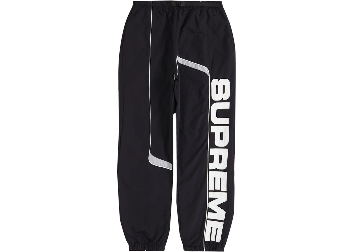 Supreme S Paneled Belted Track Pant Black