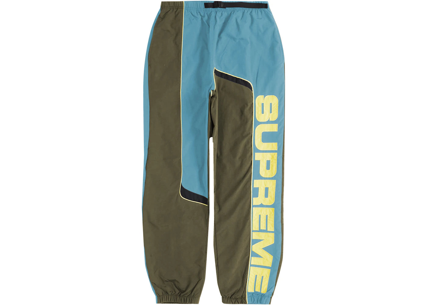 Supreme S Paneled Belted Track Pant Olive