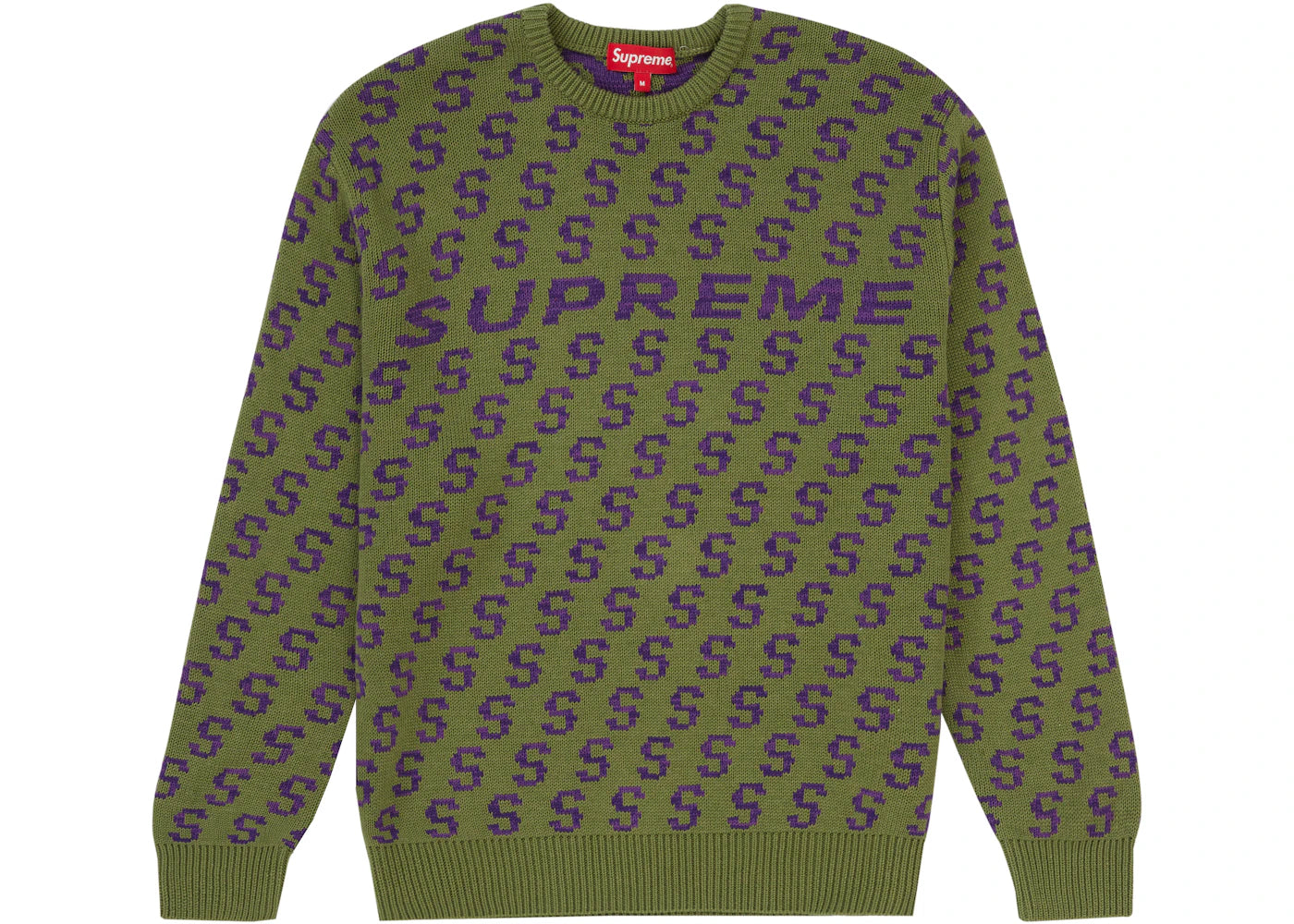 Supreme S Repeat Sweater Olive