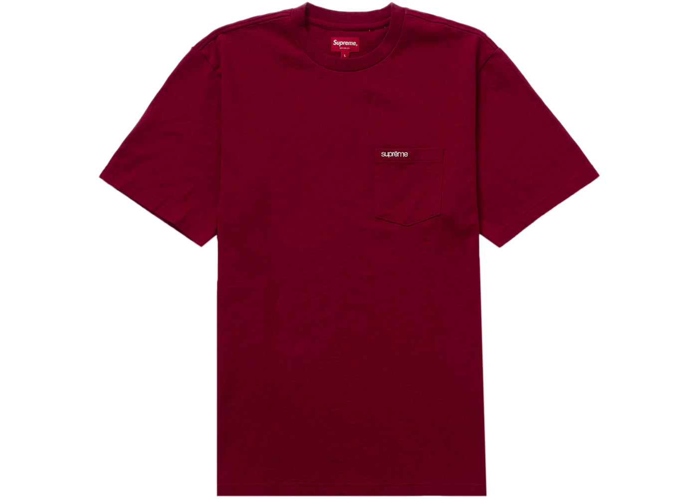 Supreme S/S Pocket Tee (FW22) Cardinal