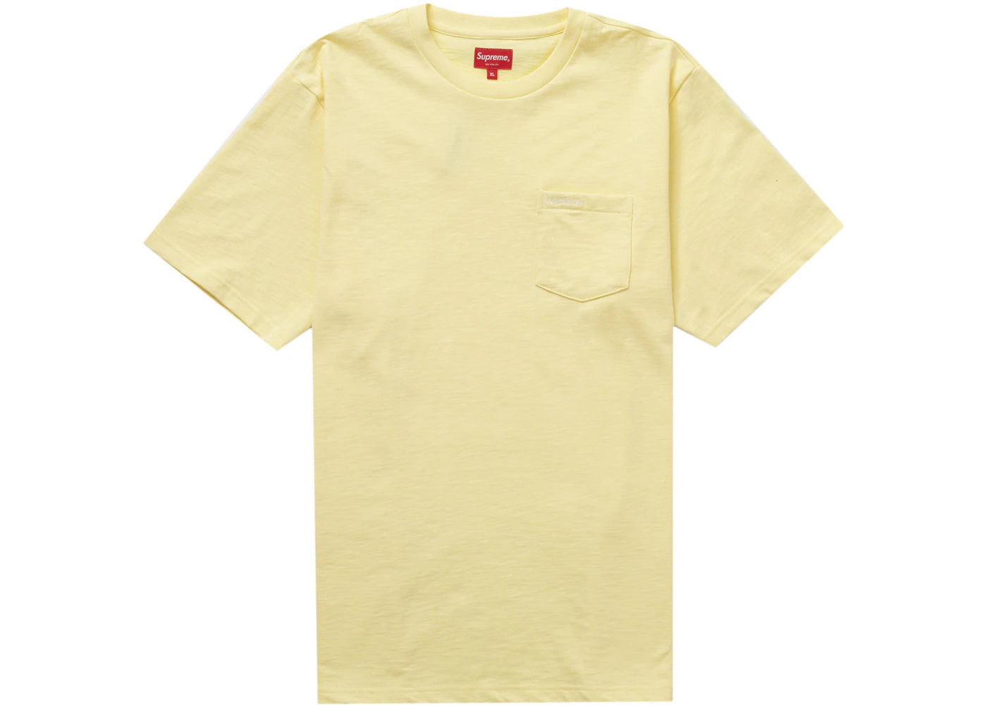 Supreme S/S Pocket Tee (FW22) Pale Yellow