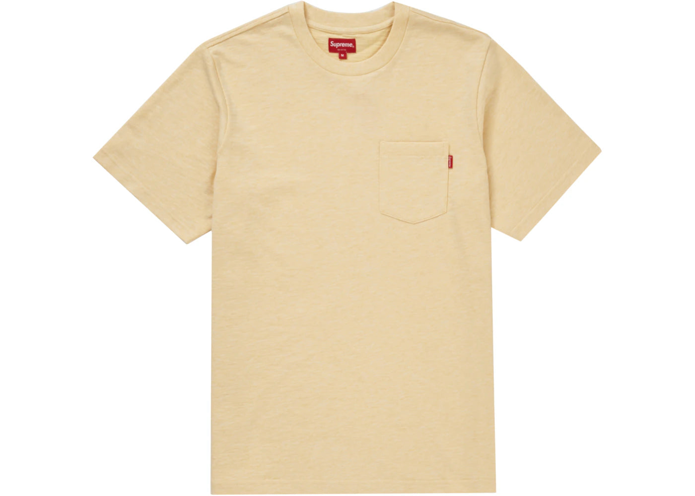 Supreme S/S Pocket Tee Heather Pale Yellow