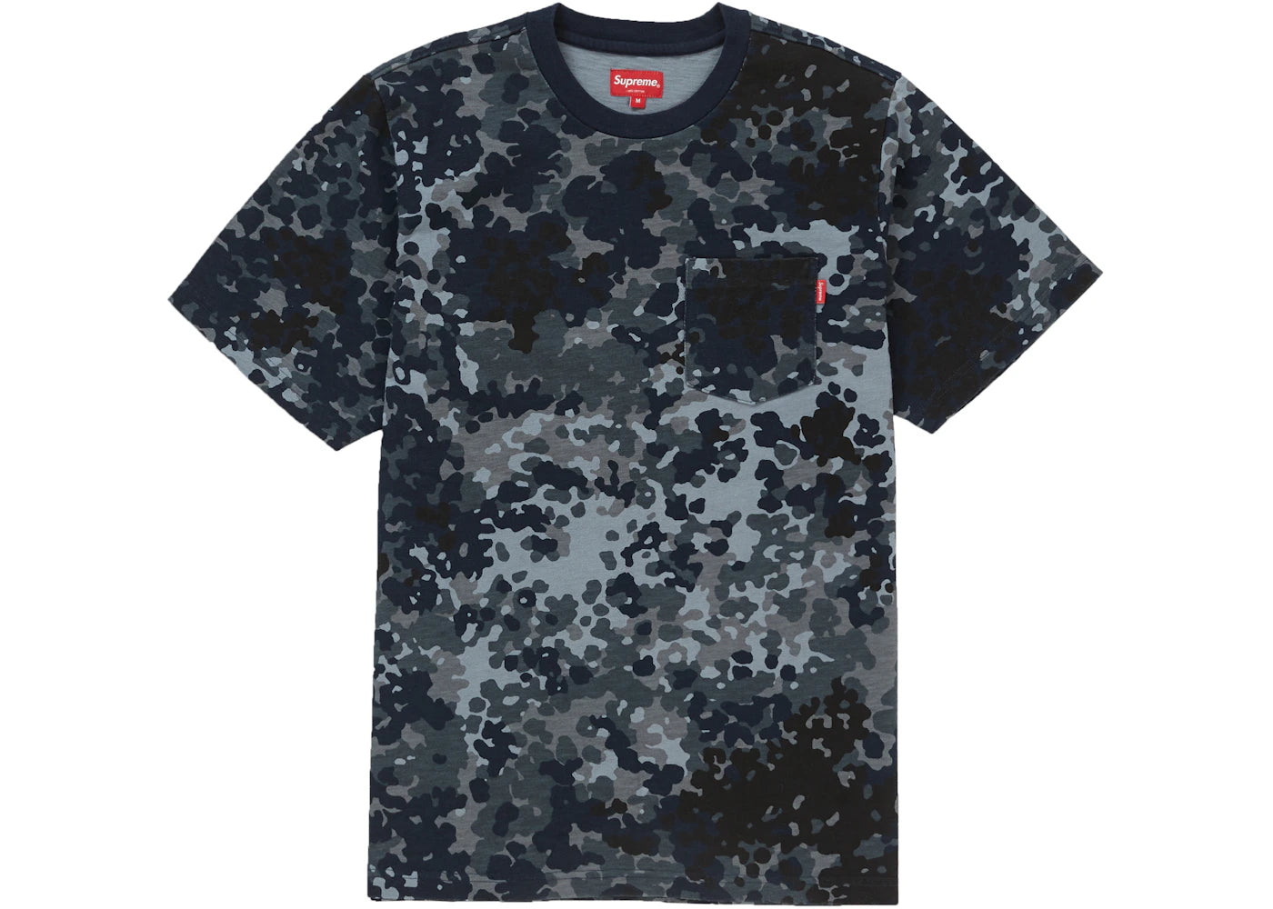 Supreme S/S Pocket Tee Navy German Camo