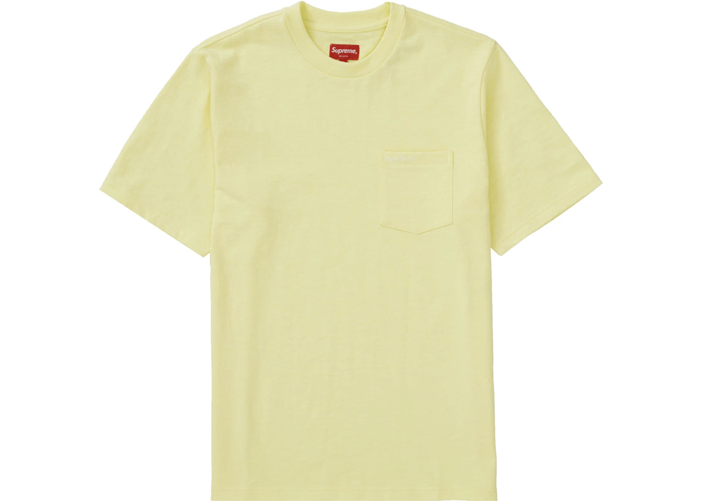 Supreme S/S Pocket Tee (SS21) Pale Yellow