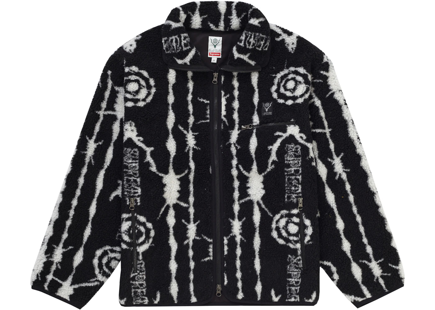 Supreme SOUTH2 WEST8 Fleece Jacket Black