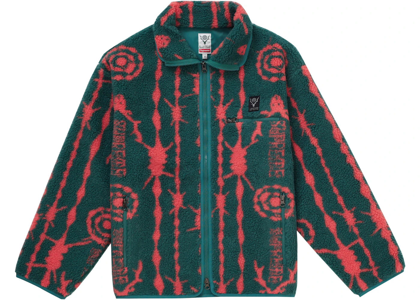 Supreme SOUTH2 WEST8 Fleece Jacket Teal