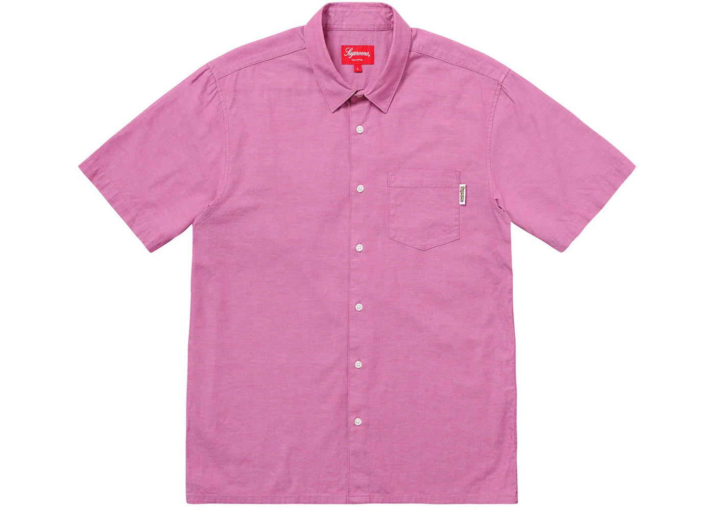 Supreme S/S Oxford Shirt Pink