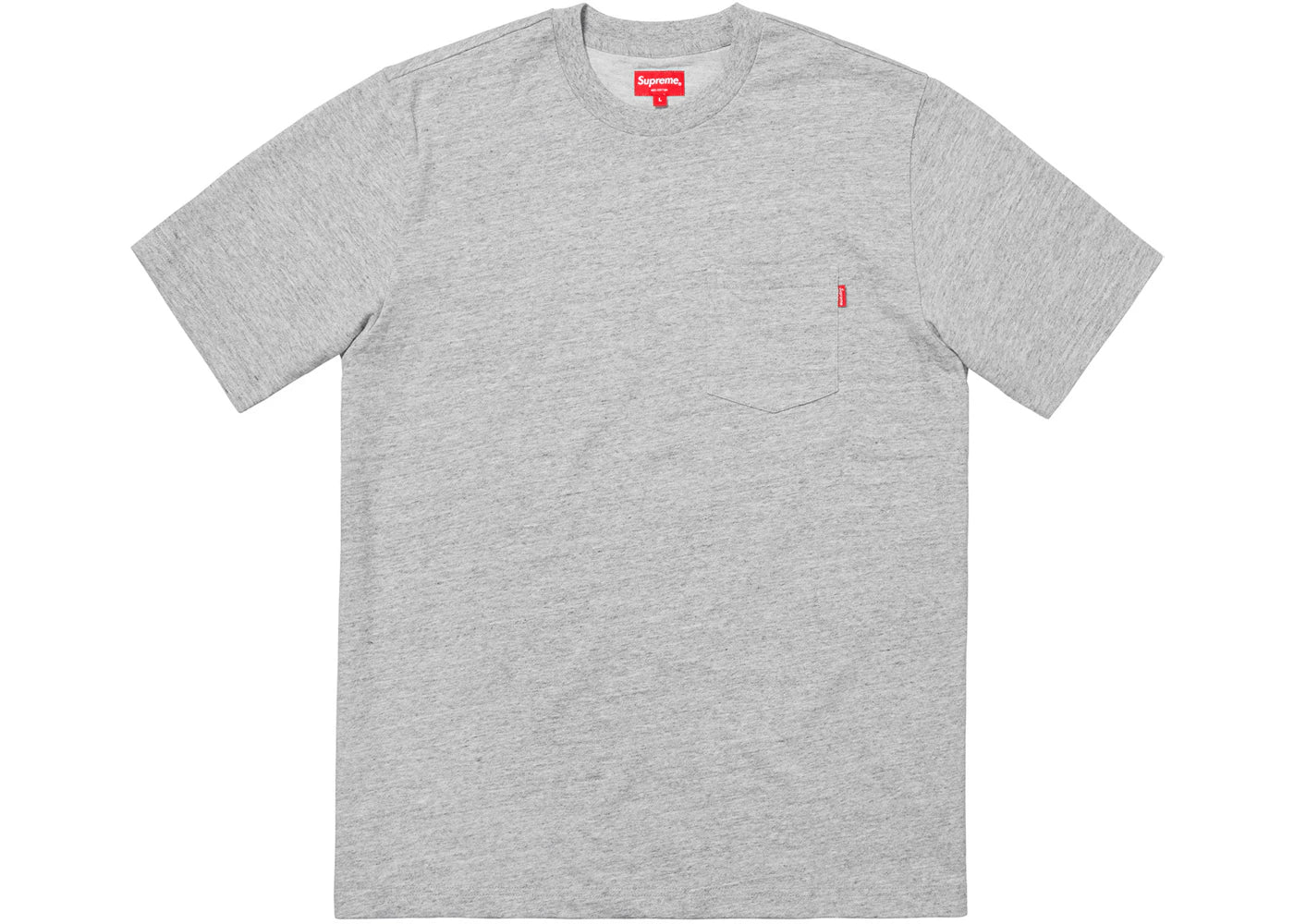 Supreme SS Pocket Tee (FW18) Heather Grey