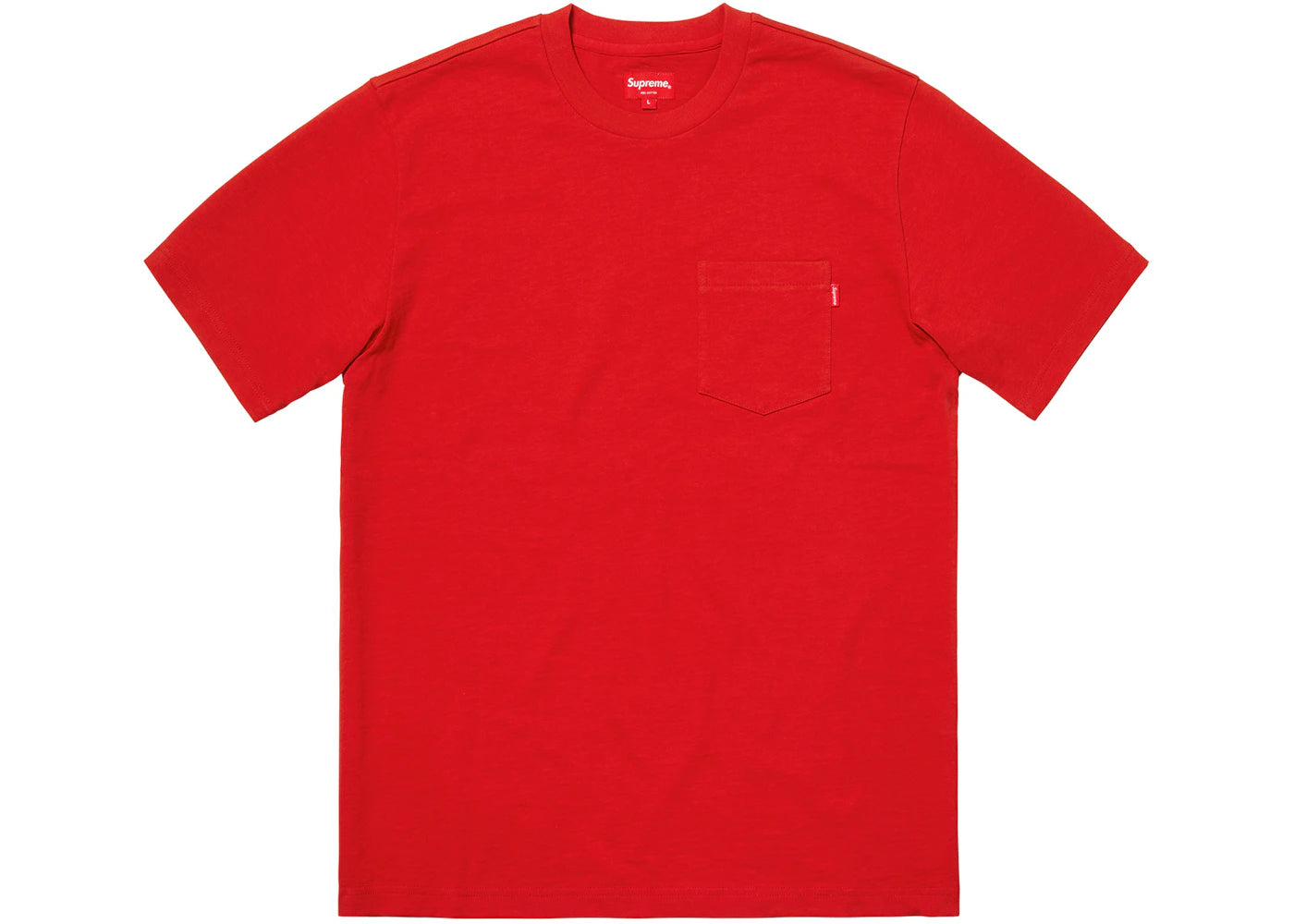 Supreme SS Pocket Tee (FW18) red