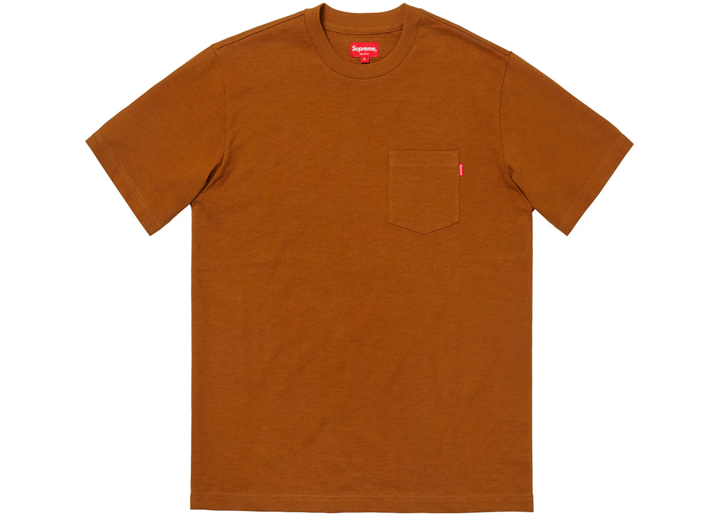 Supreme SS Pocket Tee (FW18) Rust