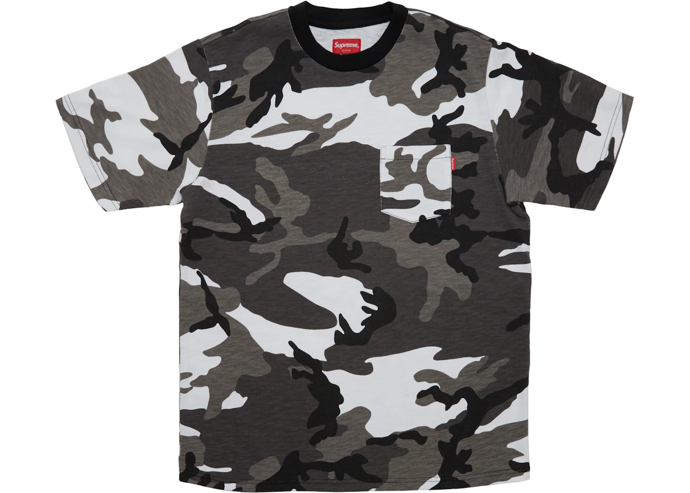 Supreme SS Pocket Tee (FW18) Snow Camo