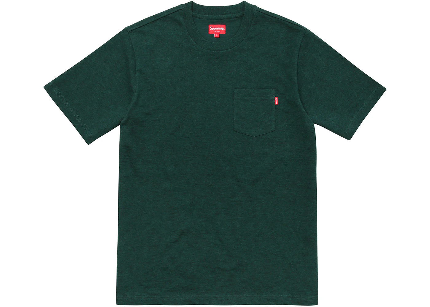 Supreme S/S Pocket Tee Heather Dark Green