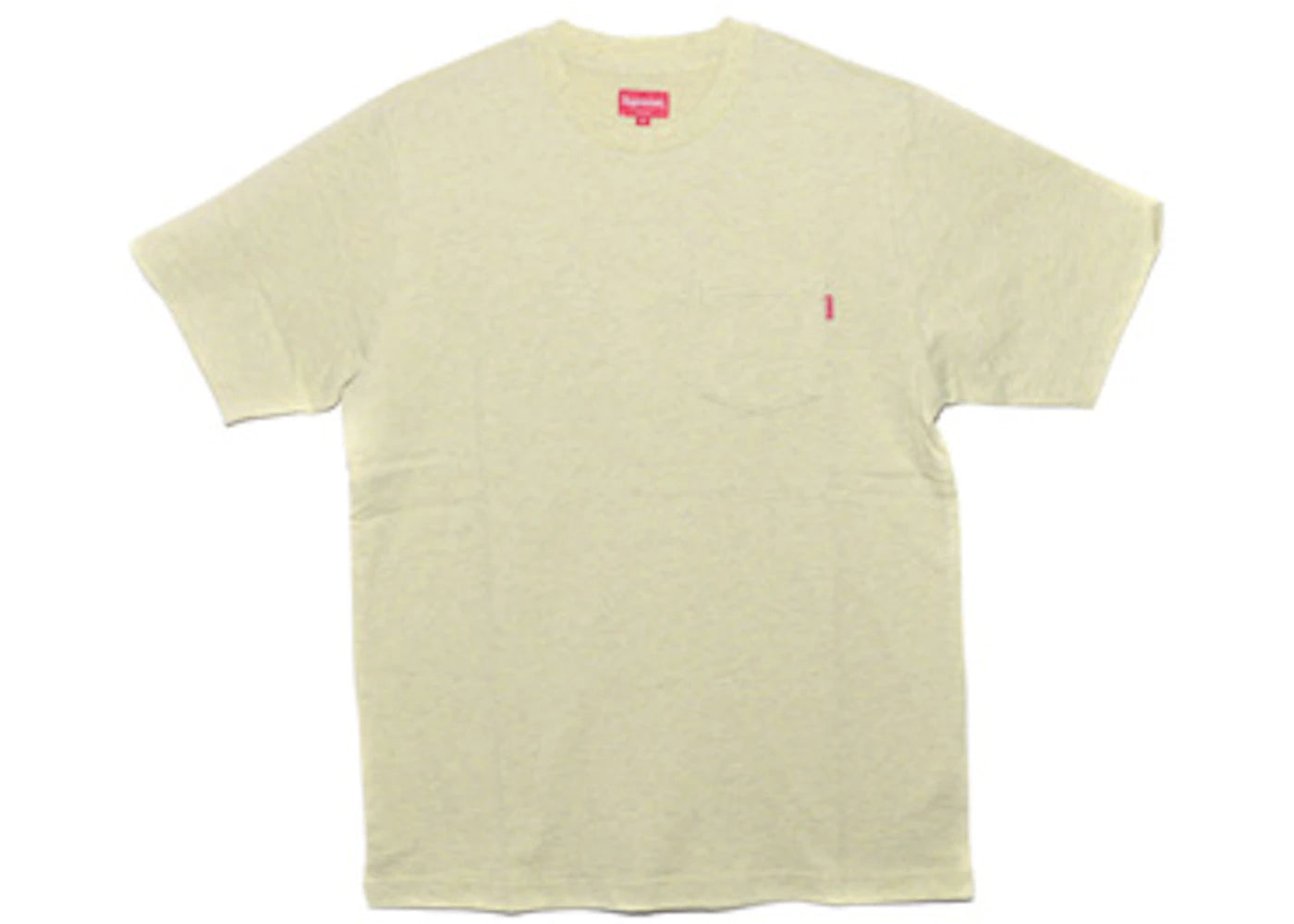 Supreme S/S Pocket Tee Heather Pale Yellow