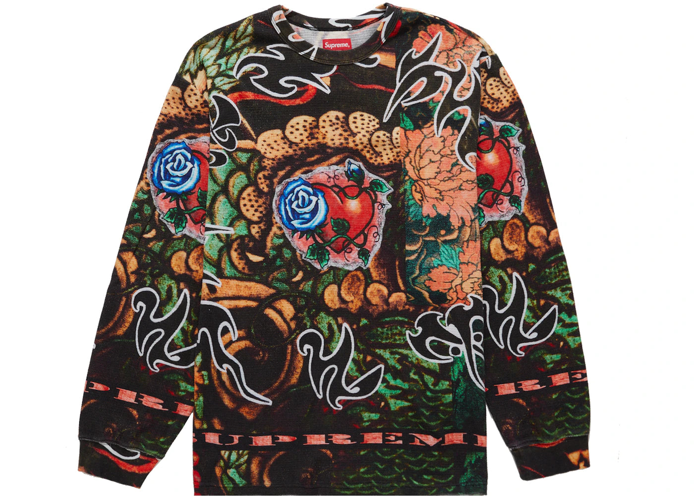 Supreme Sacred Heart Waffle L/S Top Multicolor