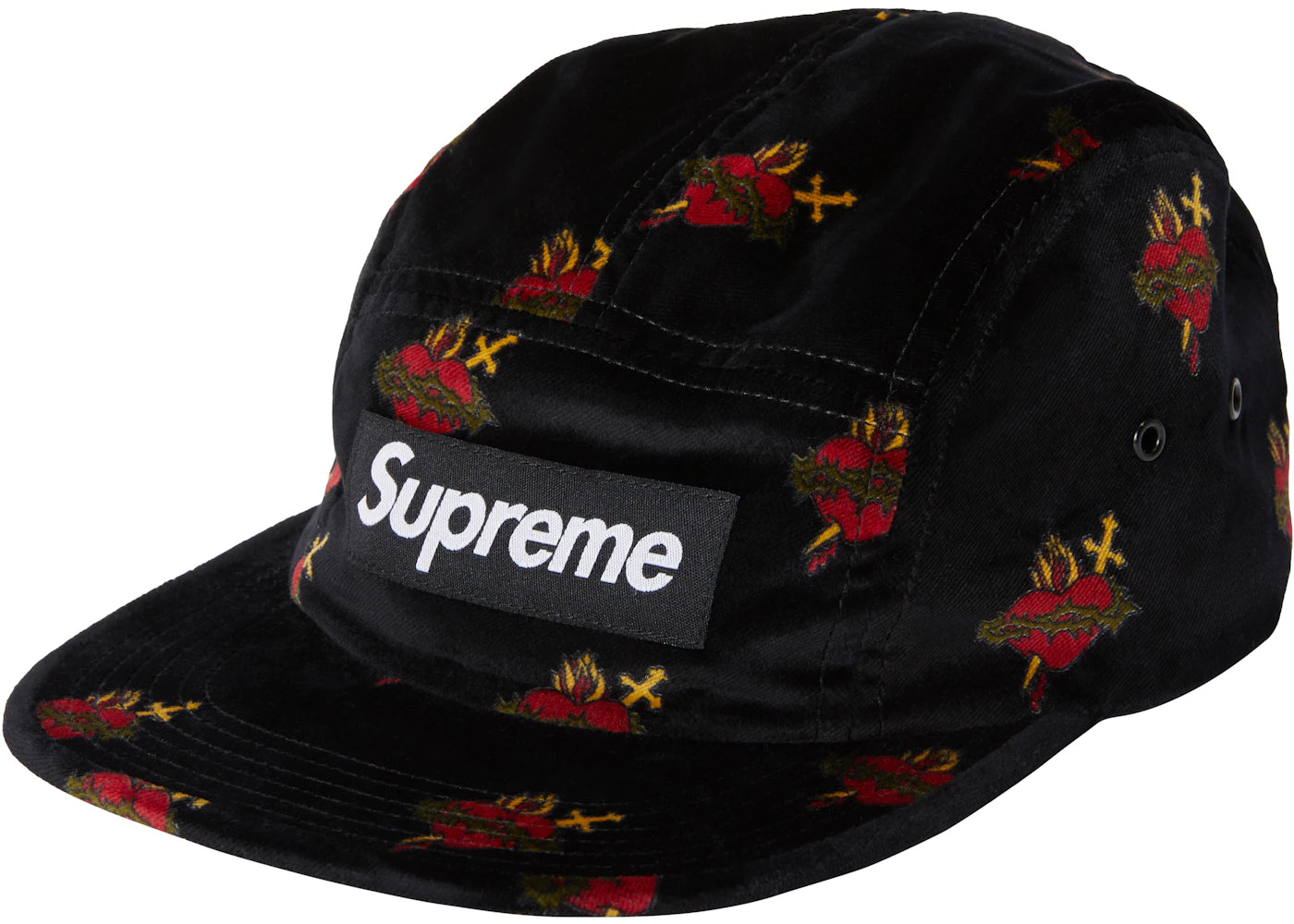 Supreme Sacred Hearts Camp Cap Black